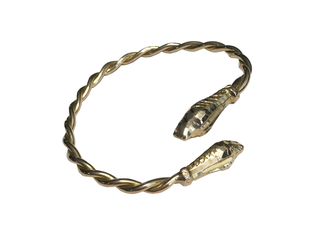 Serpent Bracelet – Solid Fused Gold Wire